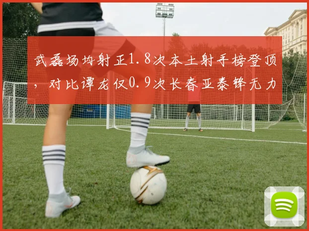 武磊场均射正1.8次本土射手榜登顶，对比谭龙仅0.9次长春亚泰锋无力症结现形